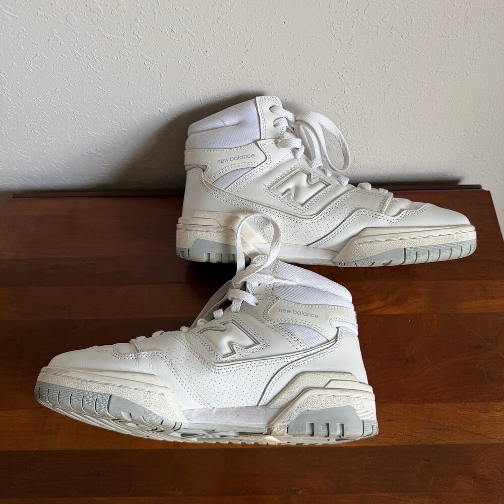 New Balance 650R Triple White High Ankle basketball Sneaker Mens 6.5 BB650RWW - Picture 5 of 6